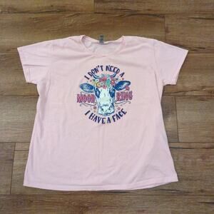 I Don't Need a Mood Ring I Have a Face Women XXL Shirt Flower Princess Cow Swift